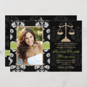 Chaux d'invitation de faire-part d'obtention du (Devant / Derrière)