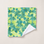 Chaux du même rang tropicale hawaïenne de Camo (Gant de toilette)