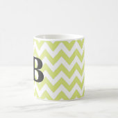 Chaux et tasse noire de monogramme de Chevron (Centre)