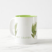 Chaux FEUILLES de LIME FRAÎCHE Mug à deux tons (Devant gauche)