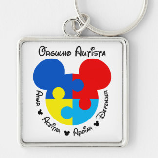 Chaveiro Orgulho Autista Mickey Puzzle Sleutelhanger