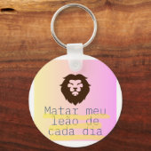 Chaveiro um leão por dia sleutelhanger (Voorkant)