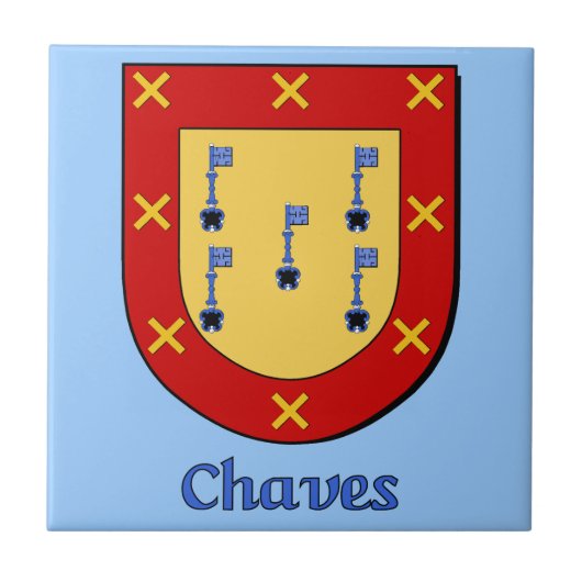 Chaves Family Shield Tegeltje (Voorkant)