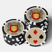 Chaves Heraldic Arms Pokerchips (Opstapeling)