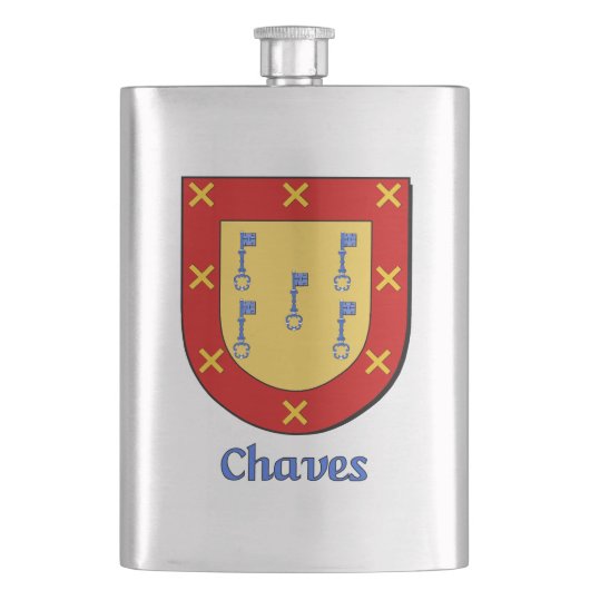 Chaves Heraldic Shield Heupfles (Voorkant)