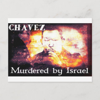 Chavez vermoord door Israël Briefkaart