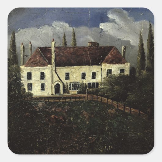 Chawton House Vierkante Sticker (Voorkant)
