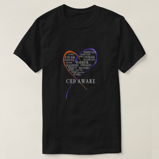 CHD Aware T-shirt (Design voorkant)