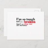 CHD Awareness Gift Briefkaart (Voorkant / Achterkant)