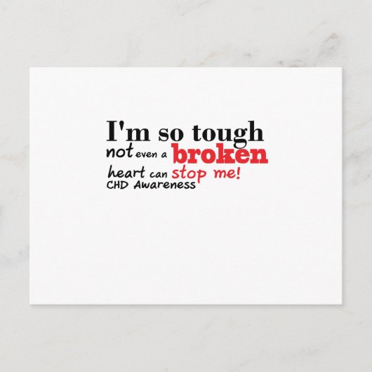 CHD Awareness Gift Briefkaart (Voorkant)