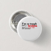 CHD Awareness Gift Ronde Button 3,2 Cm (Voorkant /achterkant)