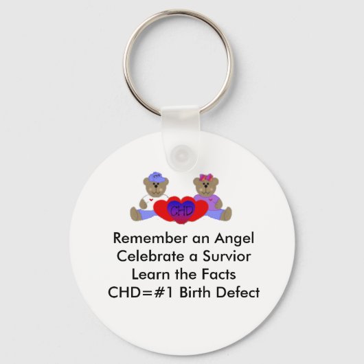 CHD Awareness Sleutelhanger (Voorkant)