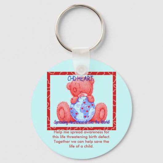 CHD Awareness Sleutelhanger (Voorkant)