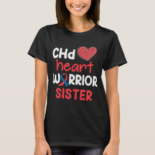 CHD Hartziekte Warrior Proud Zuster Awareness R T-shirt