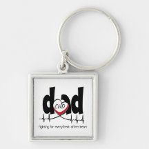 CHD Heart Dad hartslag Sleutelhanger