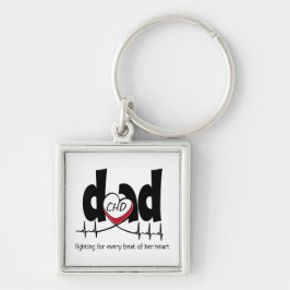CHD Heart Dad  hartslag Sleutelhanger