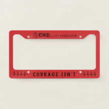 CHD Heart Sketch EKG License Bord Lijst