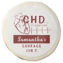  CHD Heart Sketch Sugar Cookies