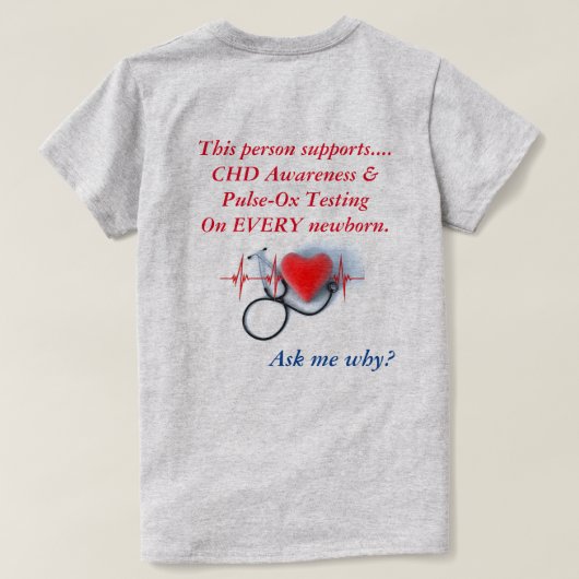 CHD-shirt voor dames T-shirt (Design achterkant)