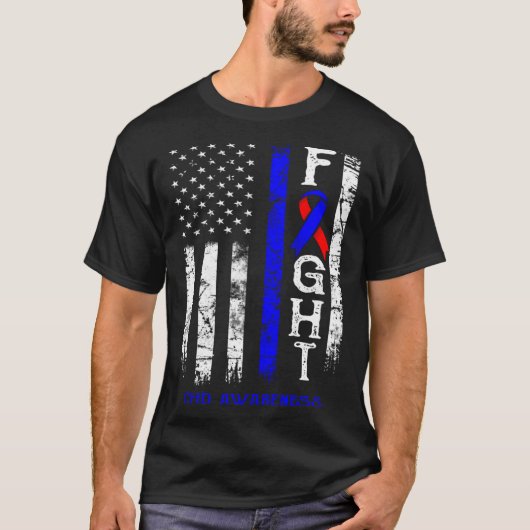 CHD Warrior US Flag T-shirt (Voorkant)