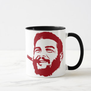 Che Guevara avec la tasse de portrait de cigare