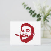 Che Guevara met Cigar Portrait Briefkaart (Staand voorkant)