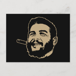 Che Guevara met Cigar Portrait Briefkaart