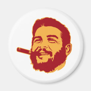 Che Guevara met Cigar Portrait Magnet Magneet
