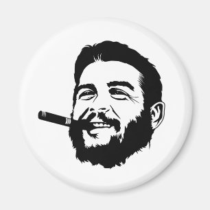 Che Guevara met Cigar Portrait Magnet Magneet