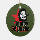Che Guevara Revolutionary Quote Juntos Se Puede Keramisch Ornament (Links)