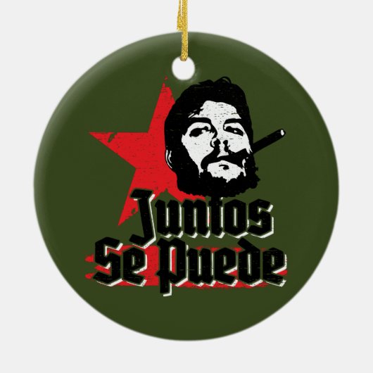 Che Guevara Revolutionary Quote Juntos Se Puede Keramisch Ornament (Achterkant)