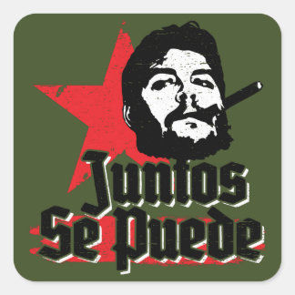 Che Guevara Revolutionary Quote Juntos Se Puede Vierkante Sticker