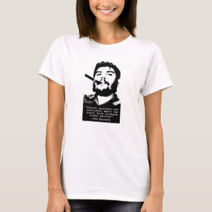 Che Guevara Roken een Cubaanse sigaar zonder twijf T-shirt