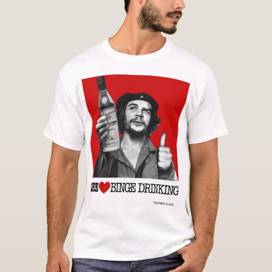 Che Heart Binge Drink T-shirt (Voorkant)