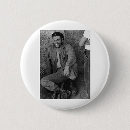 Che lachen ronde button 5,7 cm (Voorkant)