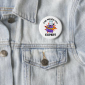 Che-miste-try Funny Science Chemistry Pun Ronde Button 5,7 Cm (In situ)