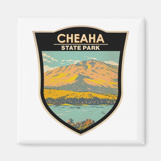 Cheaha State Park Alabama Badge Magneet (Voorkant)