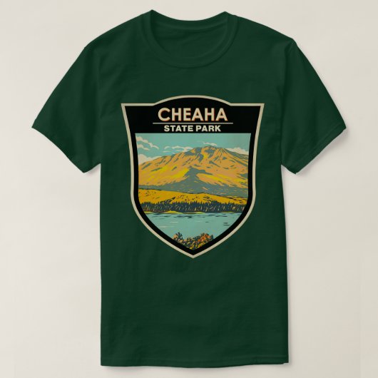 Cheaha State Park Alabama Badge TShirt (Design devant)