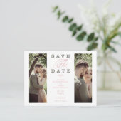 Cheap 2 Foto's Koppel handschrift met elegant scri Briefkaart (Staand voorkant)