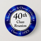 Cheap, 40-jaars vakbondsfeestvieren, BULK Ronde Button 7,6 Cm (Voorkant)