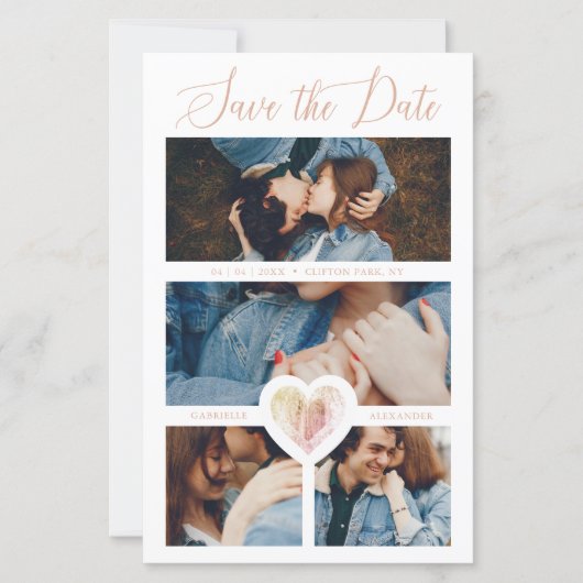 Cheap 4 Foto's Roze hart Bijbehorende paarse sessi (Voorkant)