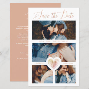 Cheap 4 Foto's Roze hart Bijbehorende paarse sessi