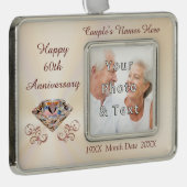 Cheap 60th Personalized Jubileum Ornamenten (Rechts)