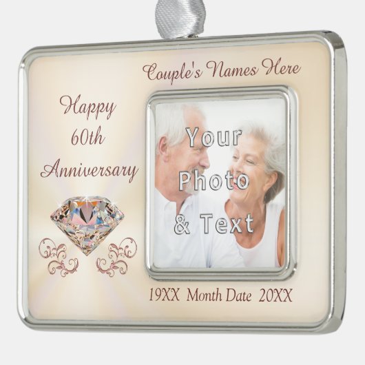 Cheap 60th Personalized Jubileum Ornamenten (Links)