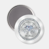 Cheap 60th Wedding Jubileum Party Favors BULK Magneet (Voorkant / Achterkant)