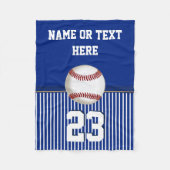 Cheap - Aangepaste Baseball Fleece Throw Blanket (Voorkant)