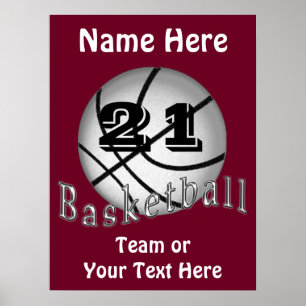 Cheap Aangepaste Basketball Posters JOUW TEKST
