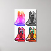 Cheap affordable delux tee canvas print (Voorkant)