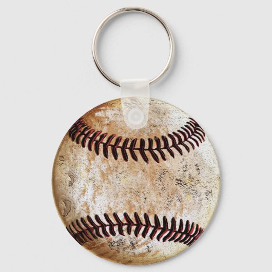 Cheap Baseball Keychains met Jouw tekst, en Logo Sleutelhanger (Achterkant)
