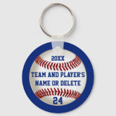 Cheap Baseball Keychains PERSONALIZED 3 Jouw tekst Sleutelhanger (Voorkant)